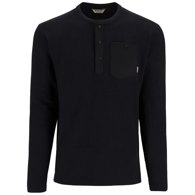 Simms Highline Henley Shirt black-                                                                                                                                                                                                                        S