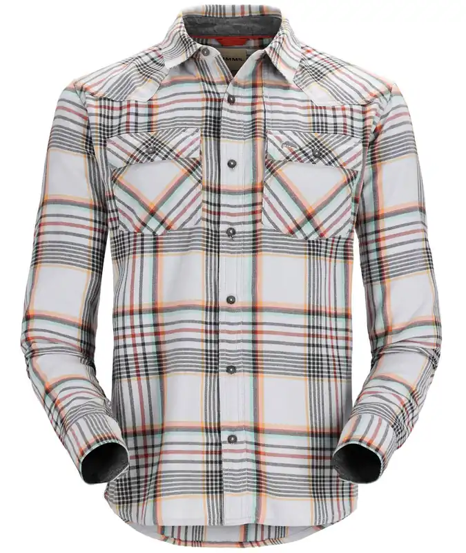 Simms Santee Flannel Shirt Hemd strl/clay/carbon neo plaid- M
