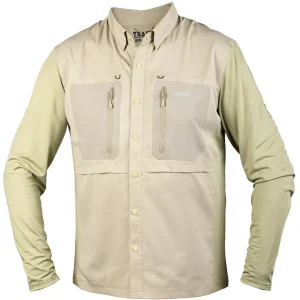 Traper Solar Pro UPF 50+ Fishing Shirt Sonnenschutz khaki- S
