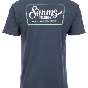 Simms Two Tone Pocket Tee T-Shirt navy heather- XL