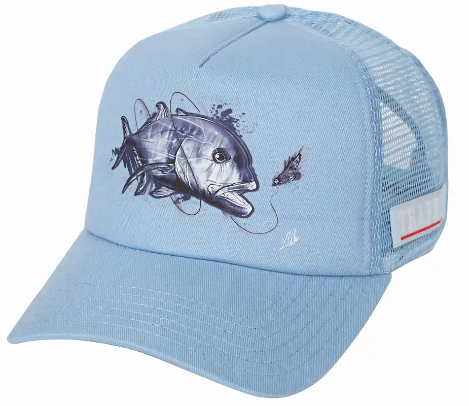 Traper Art Cap GT Giant Travelly blue Hat Kappe-