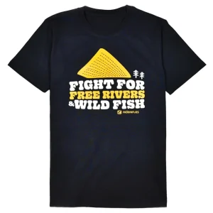 Frödin Free Rivers & Wild Fish Heavyweight T-Shirt black-                                                                                                                                                                                                                        S