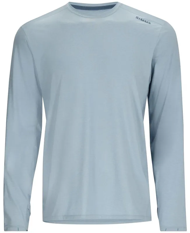 Simms Solarflex Crew Langarmhemd steel blue heather- XXL