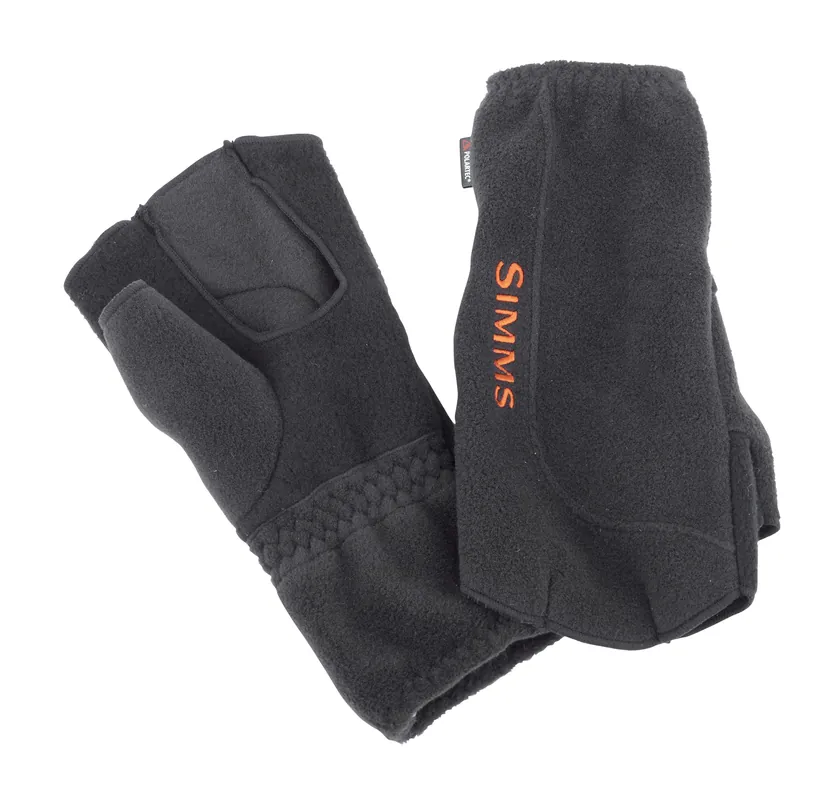 Simms Headwaters Fleece No Finger Glove Handschuh black-