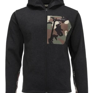 Simms CX Hoody Kapuzenpullover black heather- S