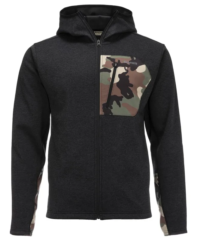Simms CX Hoody Kapuzenpullover black heather- S