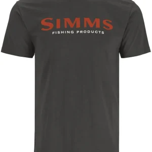 Simms Logo T-Shirt orange/charcoal heather-                                                                                                                                                                                                                        XL