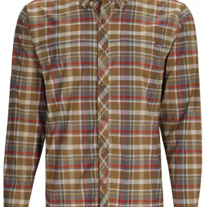 Simms Bugstopper Shirt Plaid Langarmhemd simms chestnut multi plaid- M