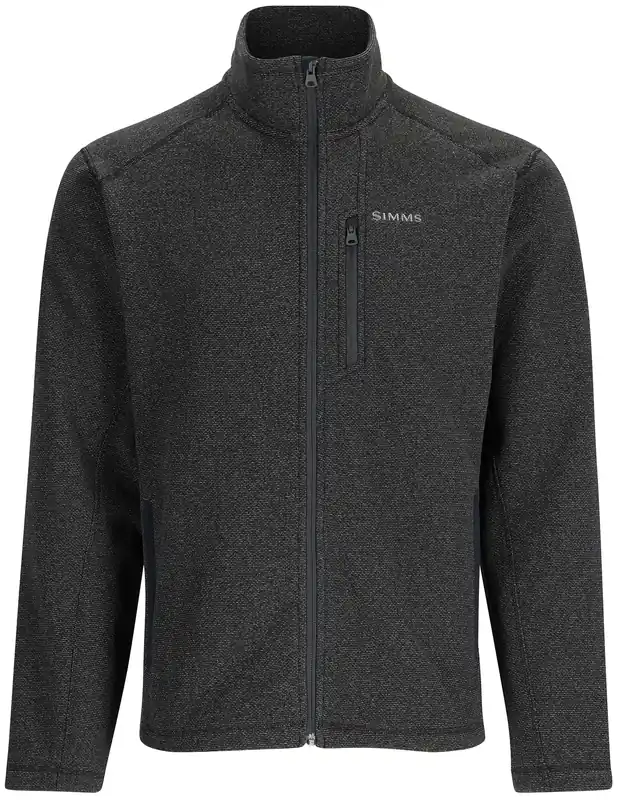 Simms Rivershed Full Zip Pullover black heather- L