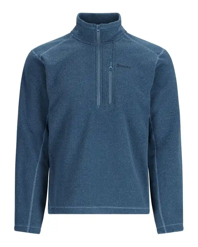 Simms Rivershed Half Zip Pullover neptune heather- XXL