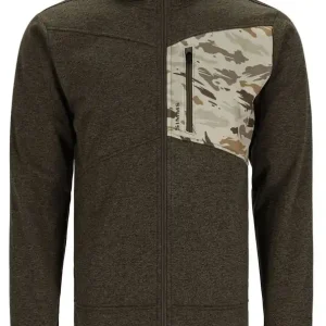 Simms CX Hoody Full Zip Kapuzenpullover dark stone/ghost camo stone- XXL