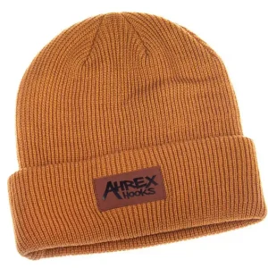 Ahrex Suede Patch Beanie Mütze mustard-
