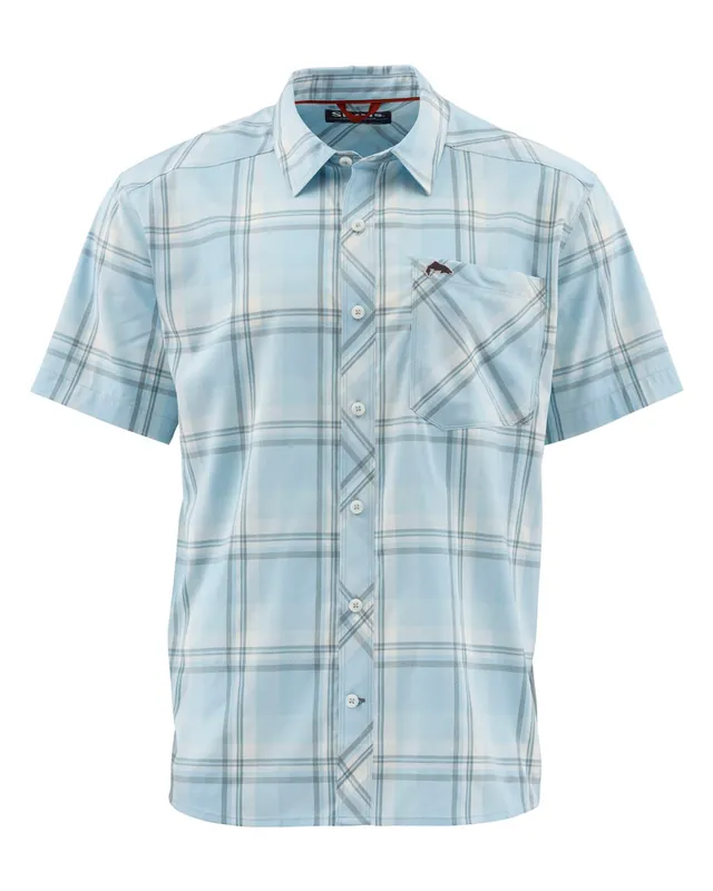 Simms Outpost SS Shirt Hemd mist plaid-