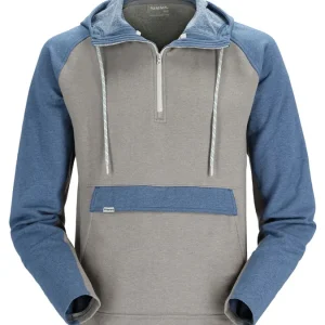 Simms Vermilion Hoody Kapuzenpullover steel heather/navy heather- L