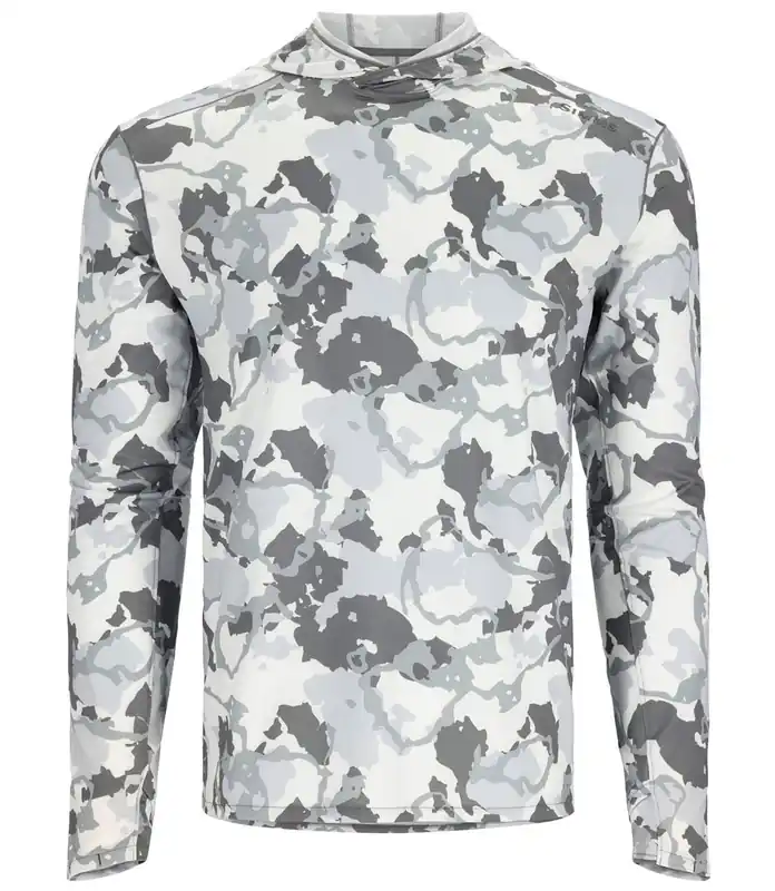 Simms Solarflex Hoody Langarmhemd regiment camo cinder- 3XL