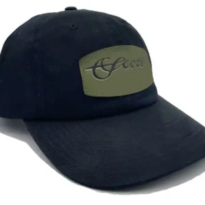 Scott 5 Panel Black Hat Green Scott Patch Schirmütze-