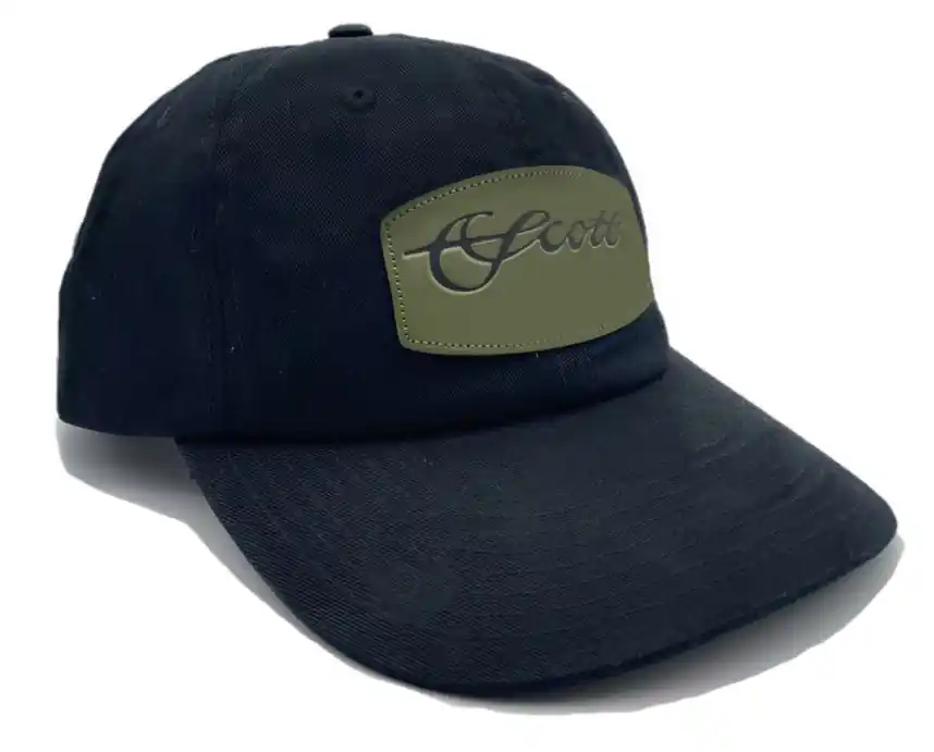 Scott 5 Panel Black Hat Green Scott Patch Schirmütze-