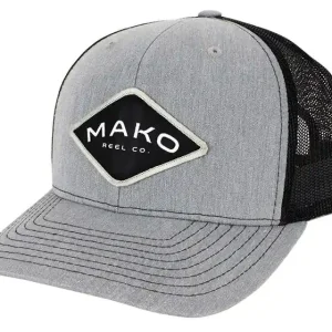 Mako Reel Co. Trucker Hat Cap Schirmmütze heather grey & black-