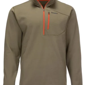 Simms Thermal 1/4 Zip Top Pullover dark stone- 3XL