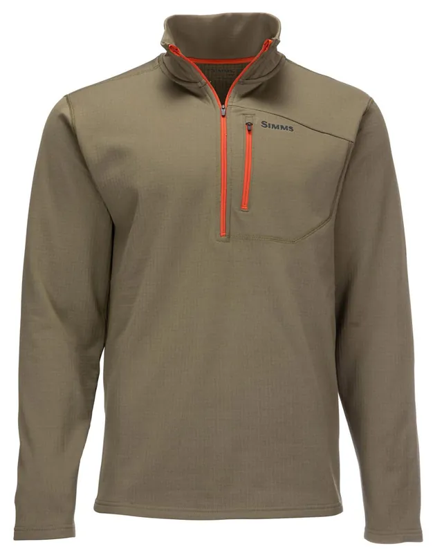 Simms Thermal 1/4 Zip Top Pullover dark stone- 3XL