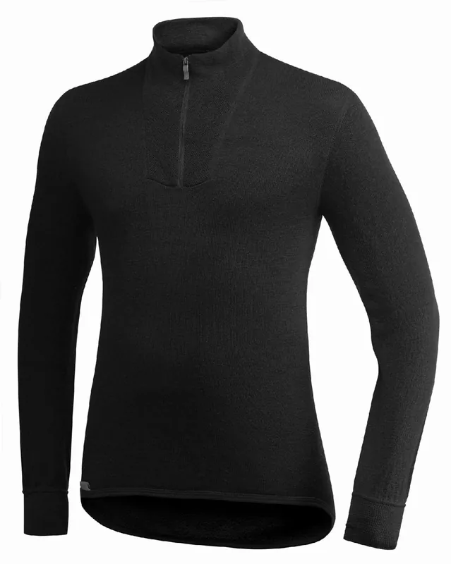 Woolpower Zip Turtleneck 200 Langarmshirt black- M