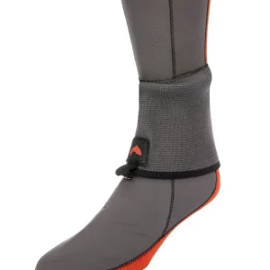 Simms Neoprene Flyweight Sock Socken mit Gravel Guard pewter-