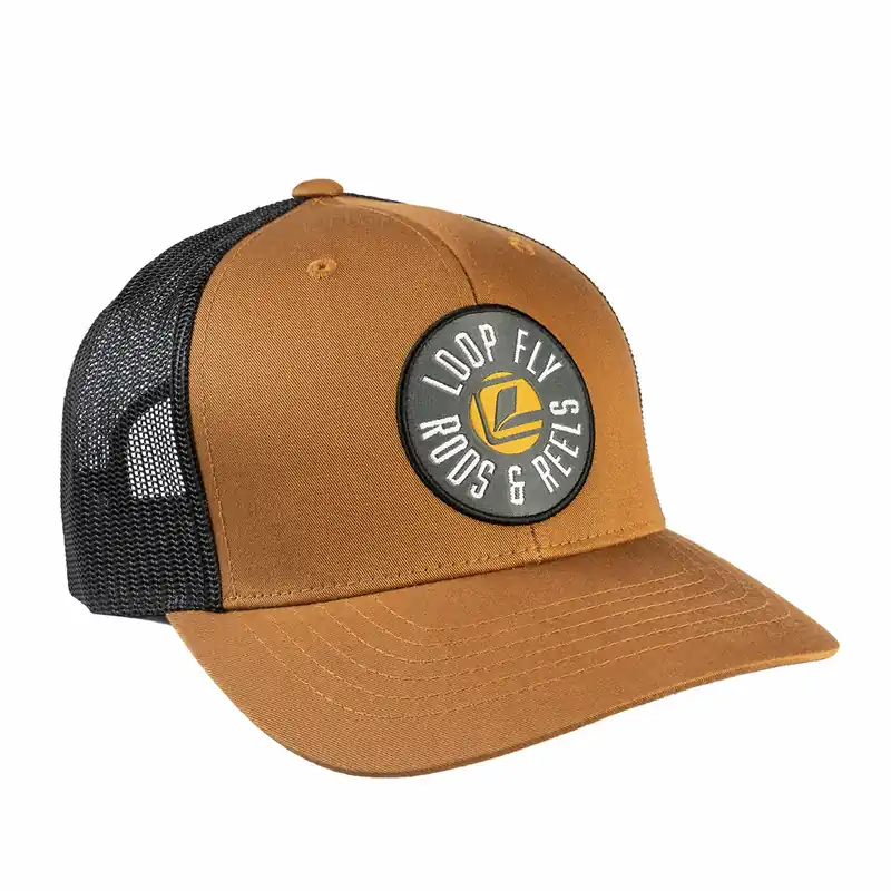 Loop Fly Rods & Reels Cap Schirmmütze Hat caramel/black-