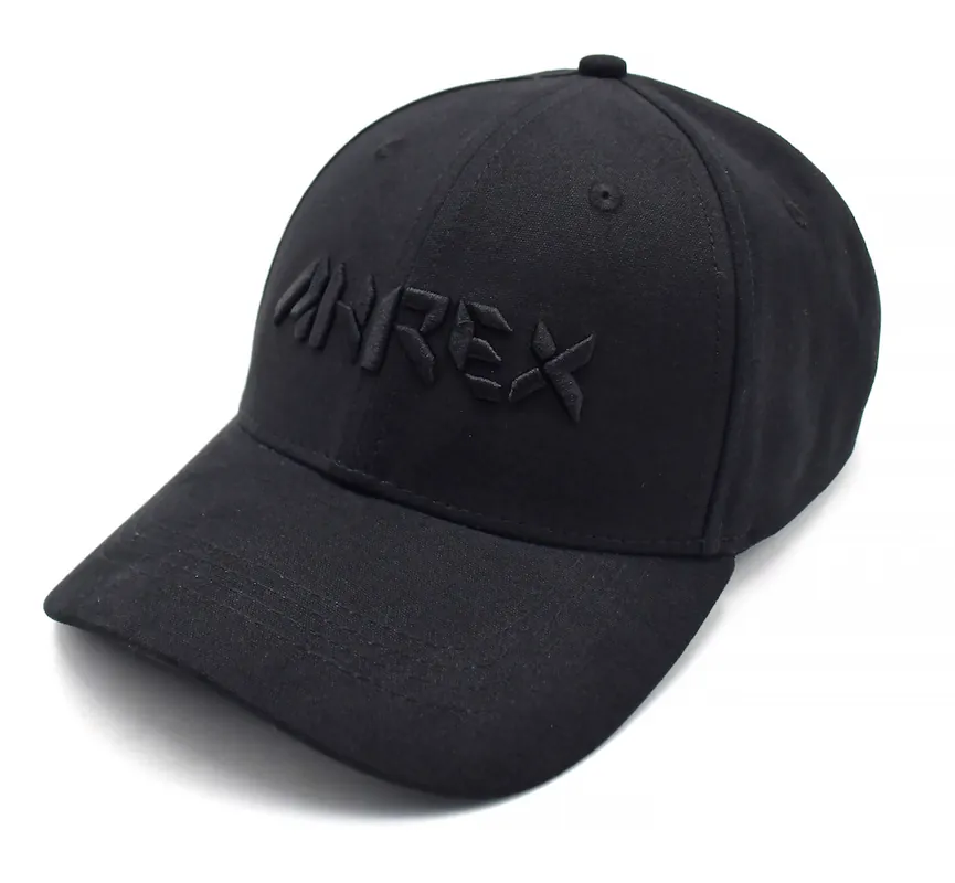 Ahrex Bold Script Cap Schirmmütze black on black-