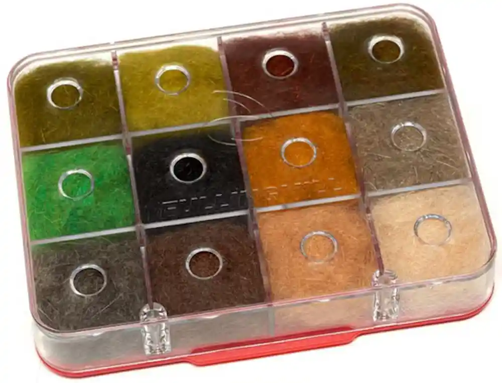 Fulling Mill Euro Nymph Dubbing Selection Dubbingdispenser-