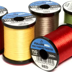 Fulling Mill Pro Thread Twisted 110 Den 200m Spool- fluo chartreuse