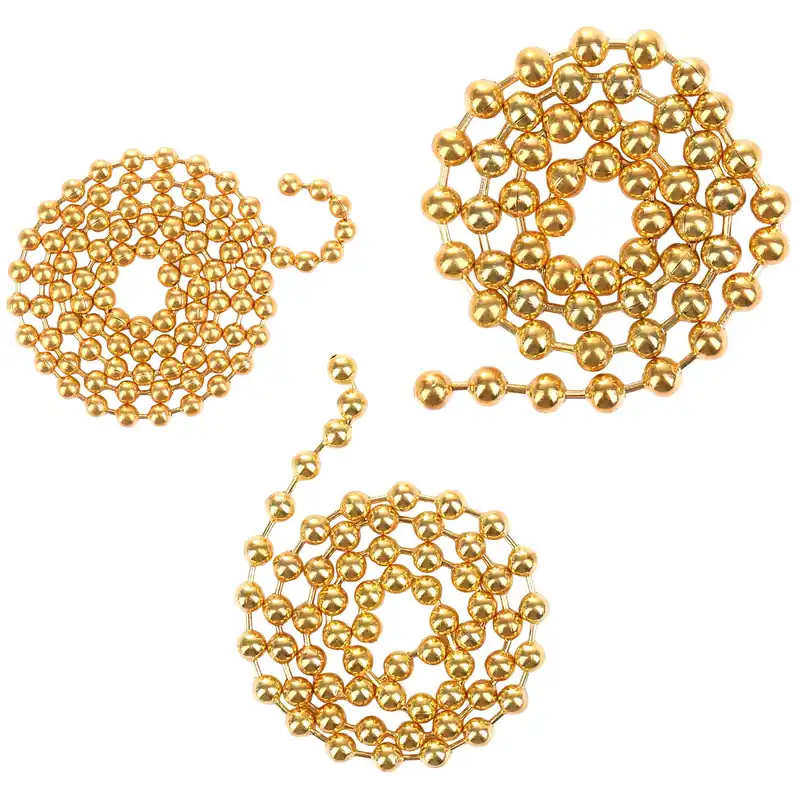 Hareline Bead Chain Eyes Kugelkettenaugen Gold- S