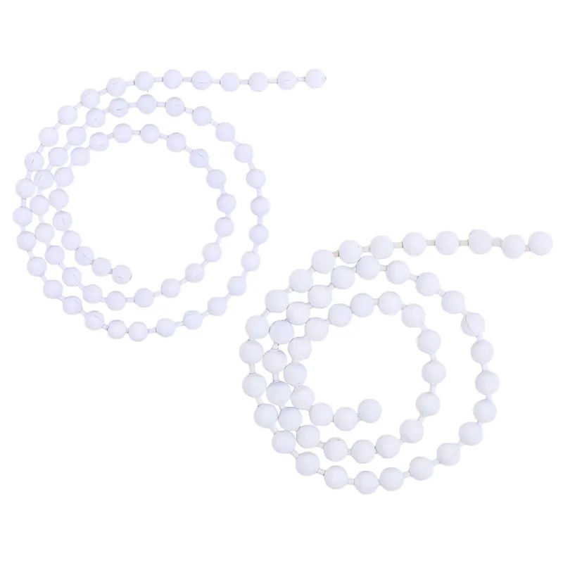 Hareline Bead Chain Chicone's Stealth Chain Kugelkettenaugen White- 3,2 mm