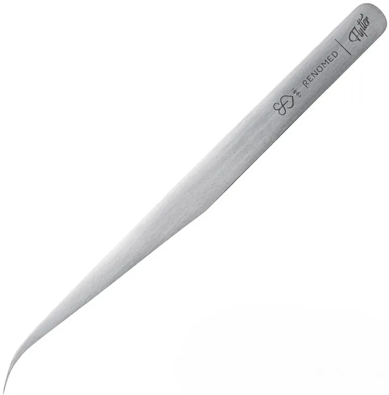 Renomed Edelstahl Pinzette FT3 - Präzision 14cm, groß, gebogen-