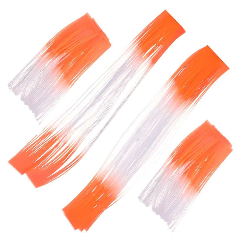 Enrico Puglisi SILI LEGS - NYMPH - CLEAR / FIRE ORANGE-