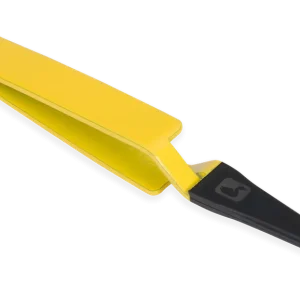 Loon Mini Straight D-Loop Tweezer - Yellow - Pinzette - gerade-