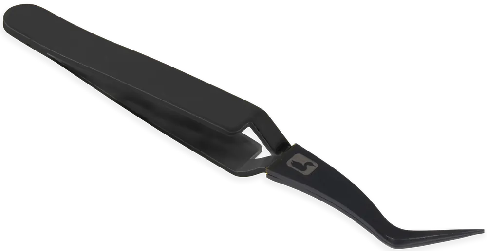 Loon Micro Tip D-Loop Tweezer - Black - Pinzette-