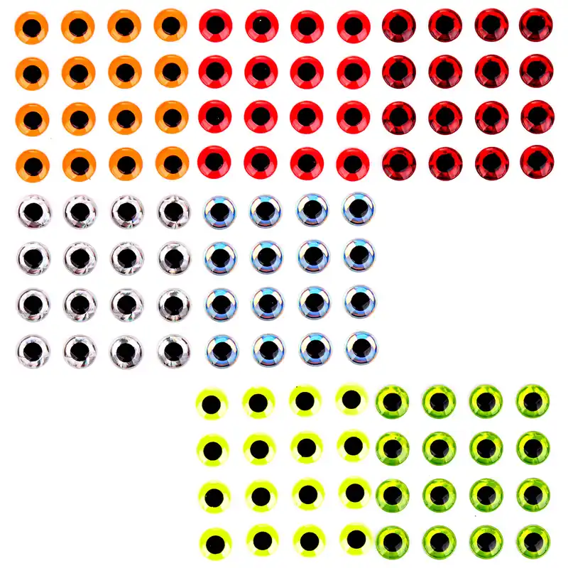 Fulling Mill Epoxy 3D Eyes - Big Pack - Augen-                                                                                                                                                                                                                        3 mm