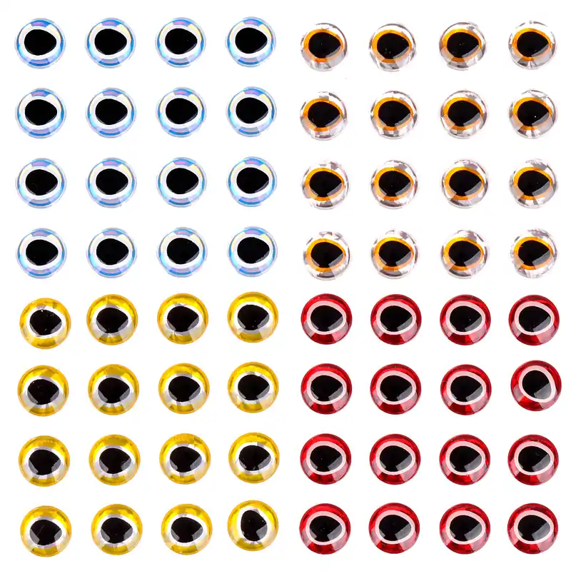 Fulling Mill Epoxy 3D Baitfish Eyes - Big Pack - Augen-                                                                                                                                                                                                                        5 mm