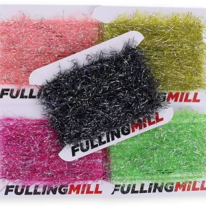 Fulling Mill Streamer Straggle Chenille Metallic Silver 12mm-