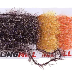 Fulling Mill Streamer Straggle Chenille Metallic Gold 12mm-