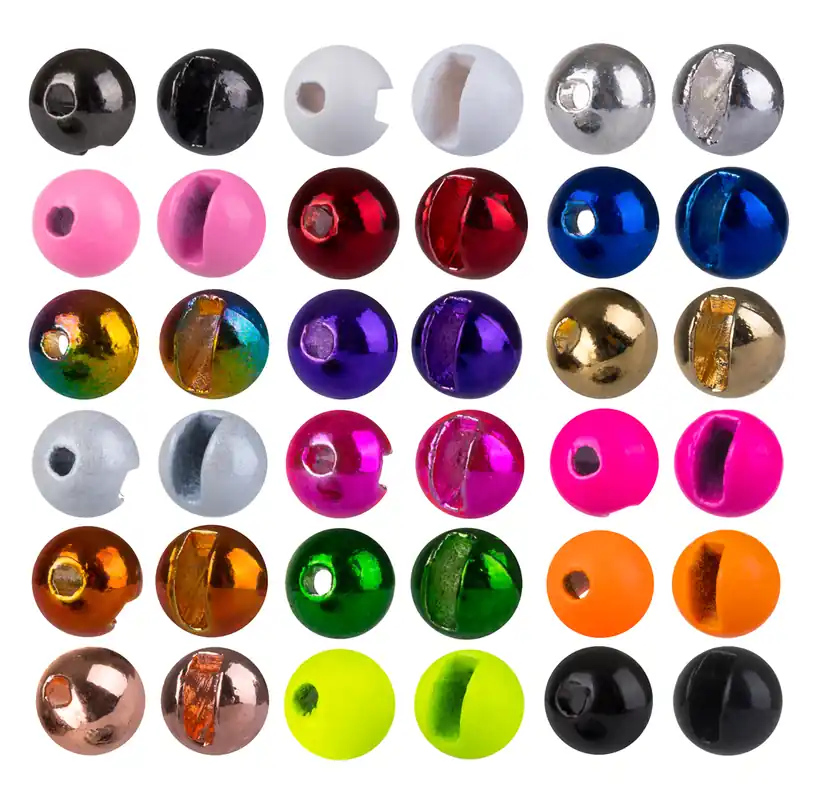adh-fishing Tungsten Perlen Beads geschlitzt slotted Großpackung-