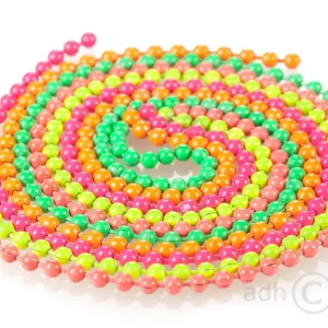Hareline Fluorescent Bead Chain Eyes Medium Kugelkettenaugen-