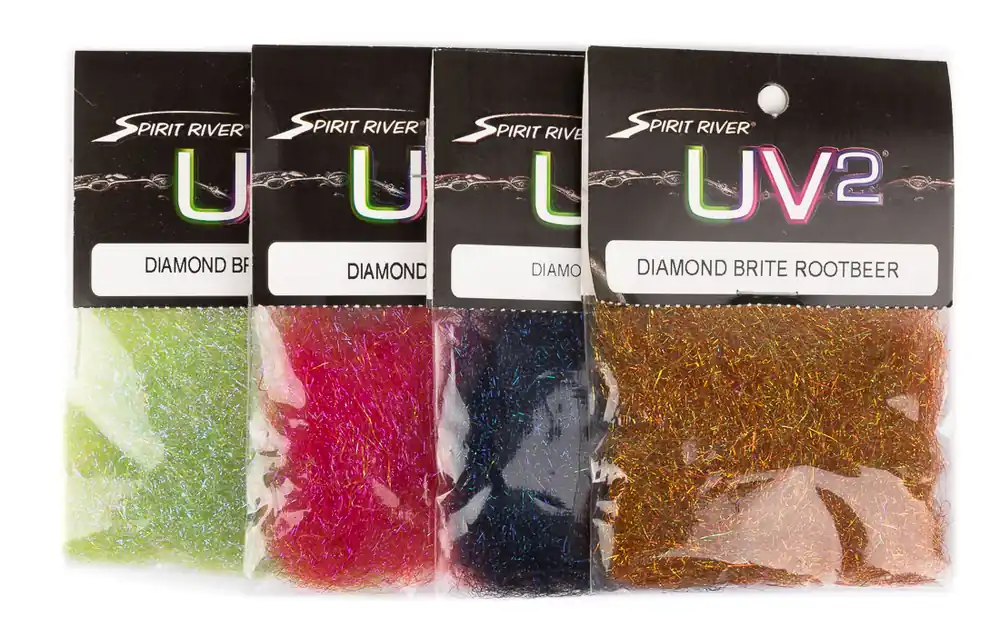 Hareline Spirit River UV-2 Diamond Brite Dubbing-