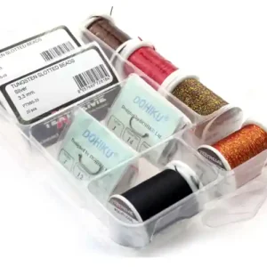Textreme Tying Kit Perdigones Bindeset für Nymphen inklusive Box-