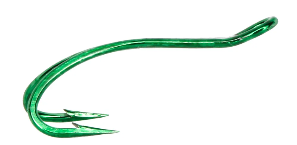 Partridge CS16U/2 Patriot Salmon Up-Eye Doppelhaken green-