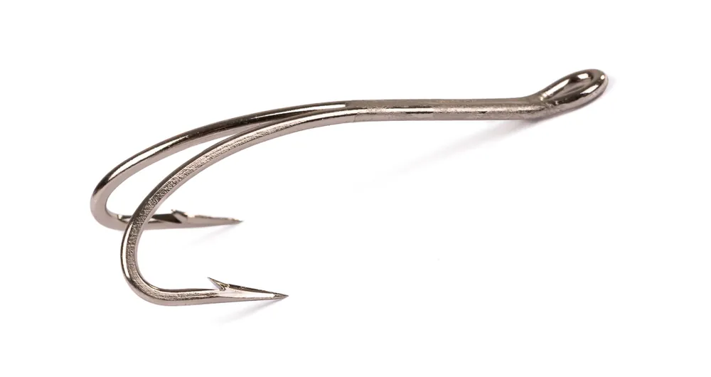 Partridge CS16U/2S Patriot Salmon Up-Eye Doppelhaken silver-