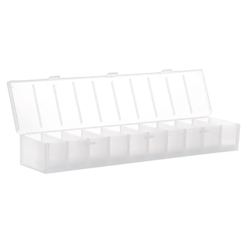 Hareline 10 Compartment Ribbed Hook Box Aufbewahrungsbox-