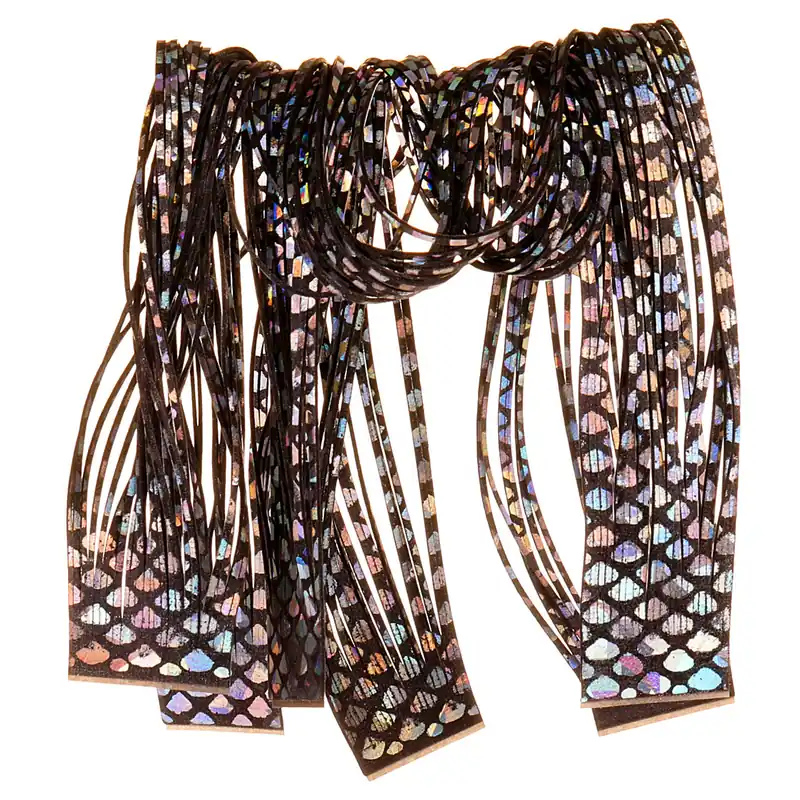 Hareline Barred Rainbow Shimmer Legs-
