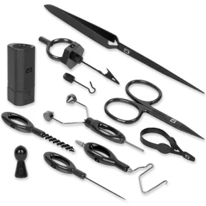 Loon Complete Fly Tying Tool Kit Bindewerkzeug Set black-