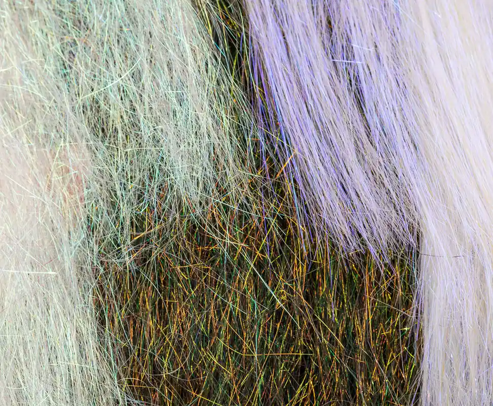 Hareline Ice Dub Shimmer Fringe-